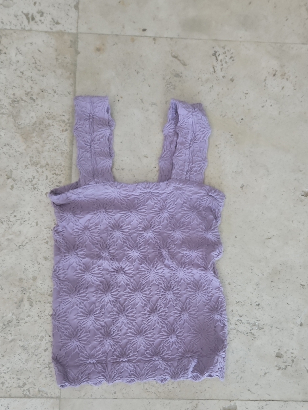 So Me Lavender Textured Square-Neck Tank Top - Women's